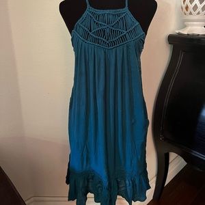 Brand new (no tags) never worn super cute sundress in Peacock blue.